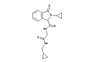 2-cyclopropyl-N-[2-(cyclopropylmethylamino)-2-keto-ethyl]-3-keto-isoindoline-1-carboxamide