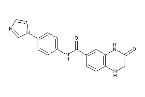 N-(4-imidazol-1-ylphenyl)-3-keto-2,4-dihydro-1H-quinoxaline-6-carboxamide