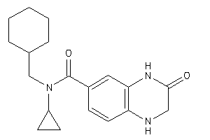 N-(cyclohexylmethyl)-N-cyclopropyl-3-keto-2,4-dihydro-1H-quinoxaline-6-carboxamide