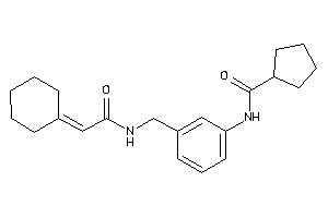 N-[3-[[(2-cyclohexylideneacetyl)amino]methyl]phenyl]cyclopentanecarboxamide