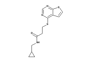 N-(cyclopropylmethyl)-3-(thieno[2,3-d]pyrimidin-4-ylthio)propionamide