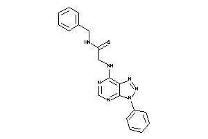 Image of N-benzyl-2-[(3-phenyltriazolo[4,5-d]pyrimidin-7-yl)amino]acetamide