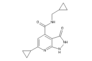 6-cyclopropyl-N-(cyclopropylmethyl)-3-keto-1,2-dihydropyrazolo[3,4-b]pyridine-4-carboxamide