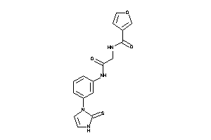 N-[2-keto-2-[3-(2-thioxo-4-imidazolin-1-yl)anilino]ethyl]-3-furamide