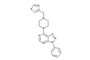 4-[[4-(3-phenyltriazolo[4,5-d]pyrimidin-7-yl)piperazino]methyl]thiazole