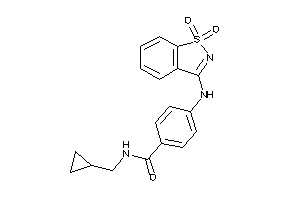 N-(cyclopropylmethyl)-4-[(1,1-diketo-1,2-benzothiazol-3-yl)amino]benzamide