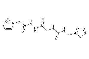 1-(2-furfuryl)-3-[2-keto-2-[N'-(2-pyrazol-1-ylacetyl)hydrazino]ethyl]urea