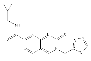 N-(cyclopropylmethyl)-3-(2-furfuryl)-2-thioxo-quinazoline-7-carboxamide