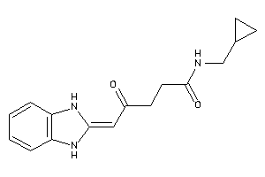 N-(cyclopropylmethyl)-5-(1,3-dihydrobenzimidazol-2-ylidene)-4-keto-valeramide
