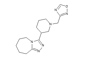 3-[[3-(6,7,8,9-tetrahydro-5H-[1,2,4]triazolo[4,3-a]azepin-3-yl)piperidino]methyl]-1,2,4-oxadiazole