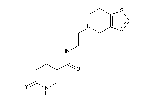 N-[2-(6,7-dihydro-4H-thieno[3,2-c]pyridin-5-yl)ethyl]-6-keto-nipecotamide