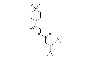 3,3-dicyclopropyl-N-[2-(1,1-diketo-1,4-thiazinan-4-yl)-2-keto-ethyl]propionamide