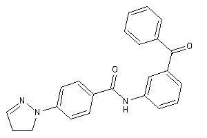 N-(3-benzoylphenyl)-4-(2-pyrazolin-1-yl)benzamide