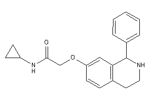 N-cyclopropyl-2-[(1-phenyl-1,2,3,4-tetrahydroisoquinolin-7-yl)oxy]acetamide