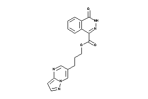 4-keto-3H-phthalazine-1-carboxylic Acid 3-pyrazolo[1,5-a]pyrimidin-6-ylpropyl Ester