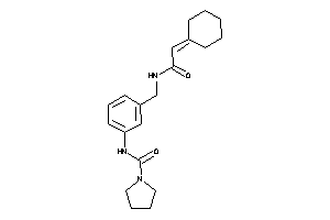 N-[3-[[(2-cyclohexylideneacetyl)amino]methyl]phenyl]pyrrolidine-1-carboxamide