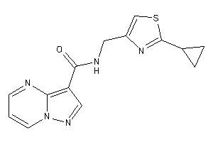 N-[(2-cyclopropylthiazol-4-yl)methyl]pyrazolo[1,5-a]pyrimidine-3-carboxamide