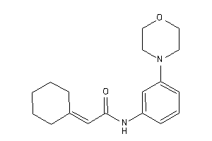 2-cyclohexylidene-N-(3-morpholinophenyl)acetamide