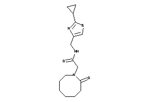 N-[(2-cyclopropylthiazol-4-yl)methyl]-2-(2-ketoazocan-1-yl)acetamide