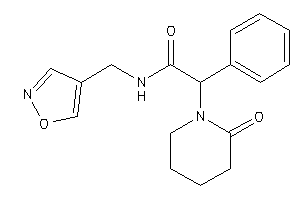 N-(isoxazol-4-ylmethyl)-2-(2-ketopiperidino)-2-phenyl-acetamide