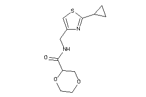 Image of N-[(2-cyclopropylthiazol-4-yl)methyl]-1,4-dioxane-2-carboxamide