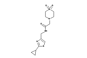 N-[(2-cyclopropylthiazol-4-yl)methyl]-2-(1,1-diketo-1,4-thiazinan-4-yl)acetamide