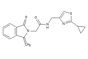 N-[(2-cyclopropylthiazol-4-yl)methyl]-2-(1-keto-3-methylene-isoindolin-2-yl)acetamide