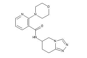 2-morpholino-N-(5,6,7,8-tetrahydro-[1,2,4]triazolo[4,3-a]pyridin-6-yl)nicotinamide