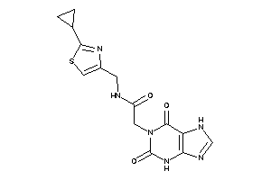 N-[(2-cyclopropylthiazol-4-yl)methyl]-2-(2,6-diketo-3,7-dihydropurin-1-yl)acetamide