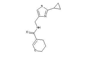 N-[(2-cyclopropylthiazol-4-yl)methyl]-3,4-dihydro-2H-pyran-5-carboxamide