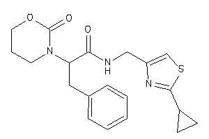 N-[(2-cyclopropylthiazol-4-yl)methyl]-2-(2-keto-1,3-oxazinan-3-yl)-3-phenyl-propionamide