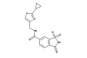 N-[(2-cyclopropylthiazol-4-yl)methyl]-1,1,3-triketo-1,2-benzothiazole-6-carboxamide