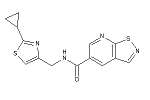 N-[(2-cyclopropylthiazol-4-yl)methyl]isothiazolo[5,4-b]pyridine-5-carboxamide