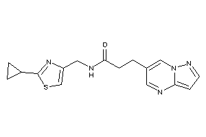 N-[(2-cyclopropylthiazol-4-yl)methyl]-3-pyrazolo[1,5-a]pyrimidin-6-yl-propionamide