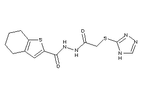 N'-[2-(4H-1,2,4-triazol-3-ylthio)acetyl]-4,5,6,7-tetrahydrobenzothiophene-2-carbohydrazide