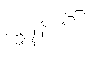 1-cyclohexyl-3-[2-keto-2-[N'-(4,5,6,7-tetrahydrobenzothiophene-2-carbonyl)hydrazino]ethyl]urea