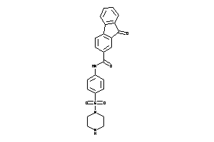 9-keto-N-(4-piperazinosulfonylphenyl)fluorene-2-carboxamide