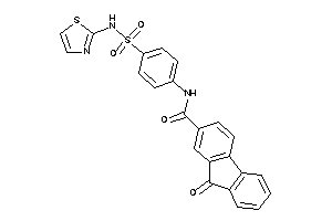 9-keto-N-[4-(thiazol-2-ylsulfamoyl)phenyl]fluorene-2-carboxamide