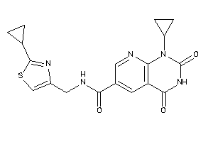 1-cyclopropyl-N-[(2-cyclopropylthiazol-4-yl)methyl]-2,4-diketo-pyrido[2,3-d]pyrimidine-6-carboxamide