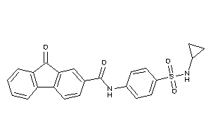 N-[4-(cyclopropylsulfamoyl)phenyl]-9-keto-fluorene-2-carboxamide