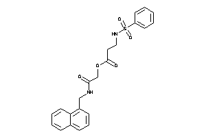 3-(benzenesulfonamido)propionic Acid [2-keto-2-(1-naphthylmethylamino)ethyl] Ester