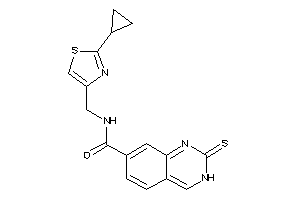 N-[(2-cyclopropylthiazol-4-yl)methyl]-2-thioxo-3H-quinazoline-7-carboxamide