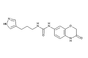 1-(3-keto-4H-1,4-benzoxazin-7-yl)-3-[3-(1H-pyrazol-4-yl)propyl]urea