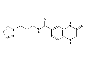 N-(3-imidazol-1-ylpropyl)-3-keto-2,4-dihydro-1H-quinoxaline-6-carboxamide