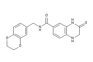 N-(2,3-dihydro-1,4-benzodioxin-6-ylmethyl)-3-keto-2,4-dihydro-1H-quinoxaline-6-carboxamide