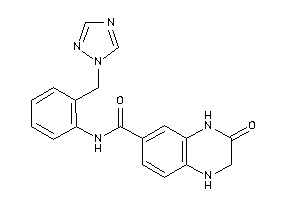 3-keto-N-[2-(1,2,4-triazol-1-ylmethyl)phenyl]-2,4-dihydro-1H-quinoxaline-6-carboxamide