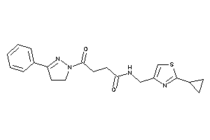 N-[(2-cyclopropylthiazol-4-yl)methyl]-4-keto-4-(3-phenyl-2-pyrazolin-1-yl)butyramide