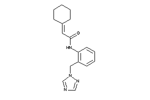 2-cyclohexylidene-N-[2-(1,2,4-triazol-1-ylmethyl)phenyl]acetamide