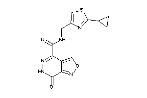 N-[(2-cyclopropylthiazol-4-yl)methyl]-7-keto-6H-isoxazolo[3,4-d]pyridazine-4-carboxamide