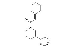 2-cyclohexylidene-1-[3-(1,2,4-oxadiazol-5-yl)piperidino]ethanone